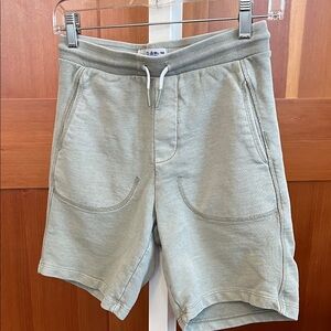Zara Kids Light Sage Green Sweatshorts with Drawstring